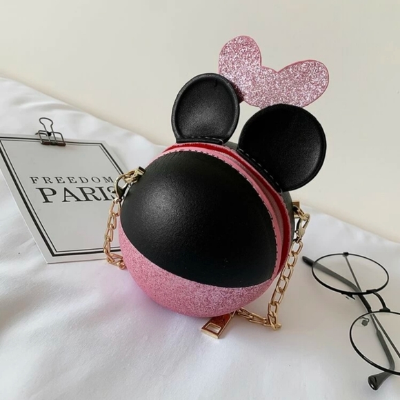 🎉HP🎉Girls Pink Glitter Cartoon Crossbody Bag - Picture 2 of 5